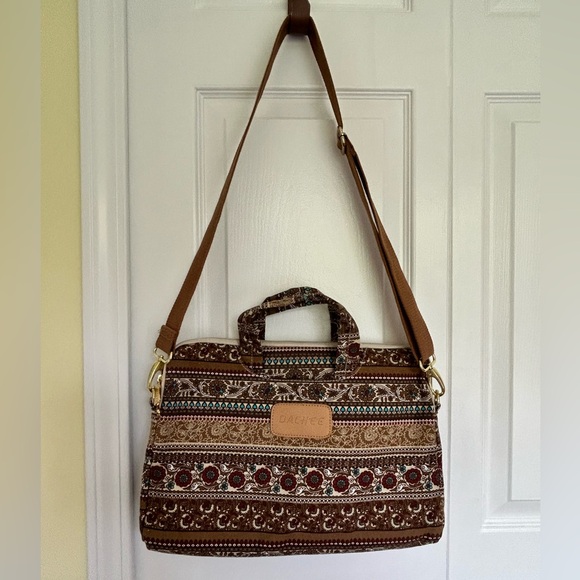 New DACHEE Bohemian Print Laptop Shoulder Bag Padded - Picture 5 of 9